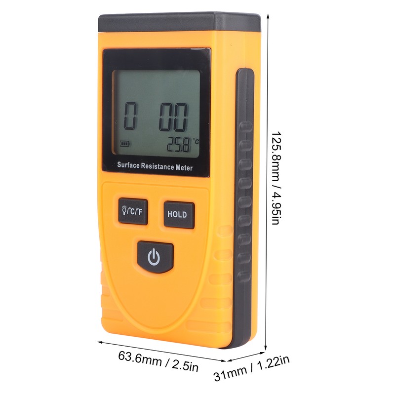 GM3110 Surface Resistance Tester Handheld LCD Digital Display AntiStatic Resistance