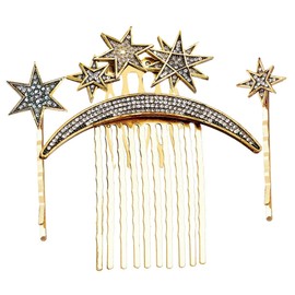 FOMIYES Sets Gorgeous Classic Hair Clips Comb Stylish Hair Jewelry Metal Side Comb Clip for Women for Parties Weddings