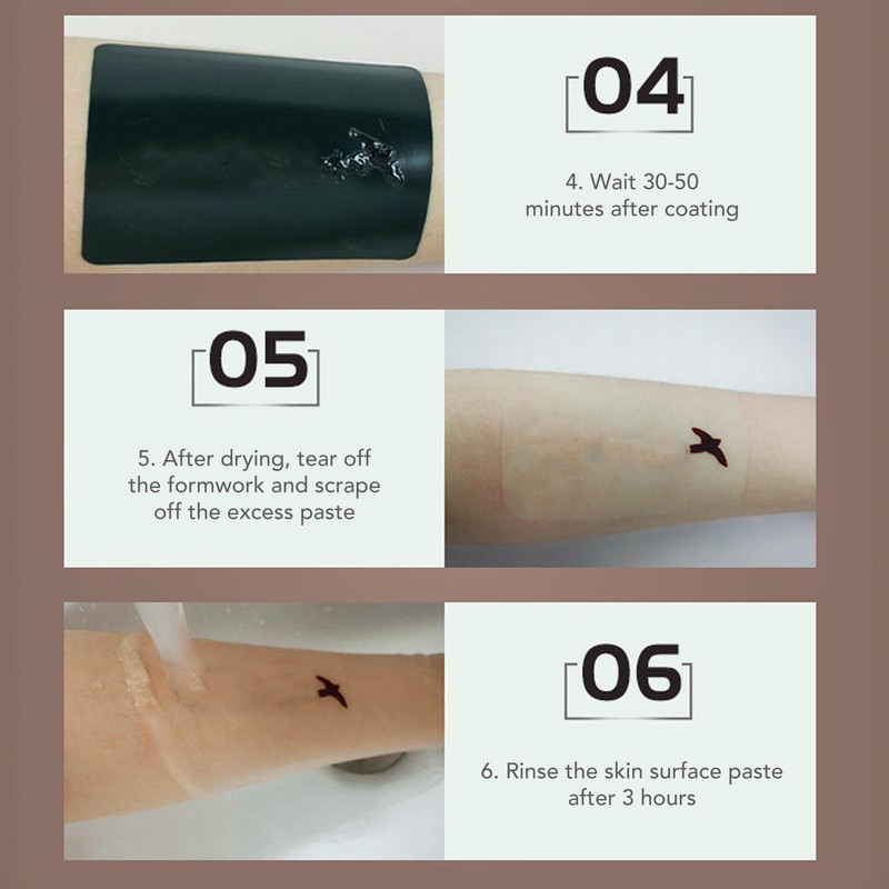 12pcs 25g Temporary Tattoo Paste Cone Shaped Lasting 5 to