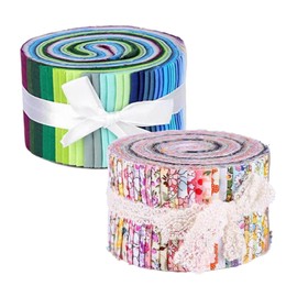 F Fityle 2.5'' Precut 72x Cotton Strip Bundles for Quilting - for Quilting Assortment s & Sewing - Cloth for Quilts