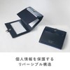 A.Y.Judie S40-001 S105715 Reversible Three Window ID Card Holder Black