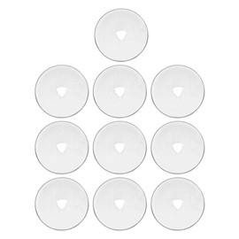 Rotary Cutter Blades, 10 Pieces SKS-7 Tungsten Steel Rotary Cutter Replacement Blades 60 mm for Sewing and Quilting