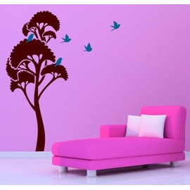 Umbrella Tree Vinyl Wall Decal