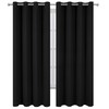 LEMOMO Blackout Curtains 52 x 84 inch Black Curtains Set
