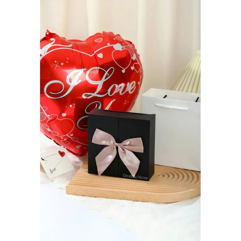 Flor Eterna Rosas Rojas Exquisita Caja Con Collar Y Regalo