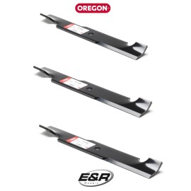 Oregon High Lift Blades for Exmark Turf Tracer, HP Metro, Viking 48" Cut, 91-183(3)