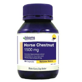 Blooms Horse Chestnut 1500mg 90Caps Horsechestnut