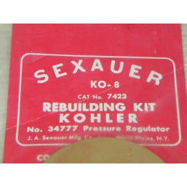 Kohler Sexauer Rebuild kit Kohler KO-8 Cat Number 7423. #34777 Pressure Regulator