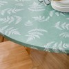 Pioggia Oval Classic Elastic Edged Flannel Backed Vinyl Fitted Table