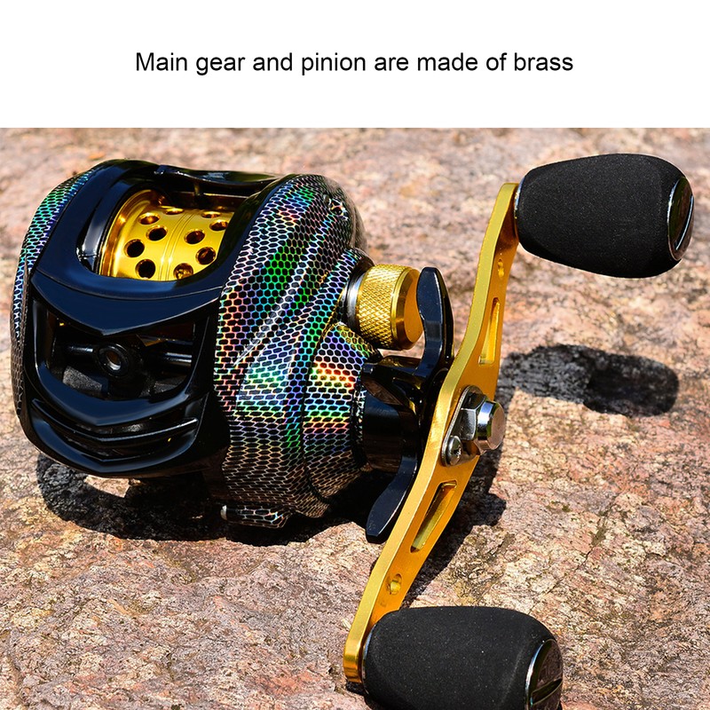 PRO BEROS Baitcasting Reel 18+1BB 7.2:1 Gear Ratio Magnetic Brake