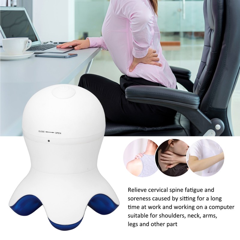 Mini Electric Vibrate Body Massager Octopus Shape Tension Fatigue Relax