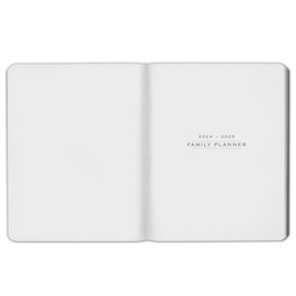Gallery Leather Family Planner 2024-2025 for moms, Elegantly Bound Calendar Planner and Notebook with Stylish White Page Edges, 18 Months - Floral Espresso - 9 x 7 "