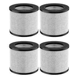 Goodsby 4 Pack 2801 Replacement 3-in-1 True HEPA Activated Carbon Filters for Bissell MYair 2901, 2780, 2780A, 2780B, 2780P, 27809, 3329 Air Purifier
