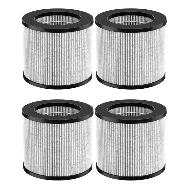 Goodsby 4 Pack 2801 Replacement 3-in-1 True HEPA Activated Carbon