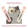 Kawaii Cat Paw Box Cutter (2 pcs, White Pink &