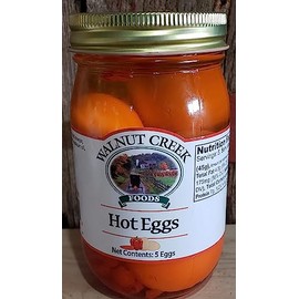 Amish Hot PICKLED EGGS 5 eggs