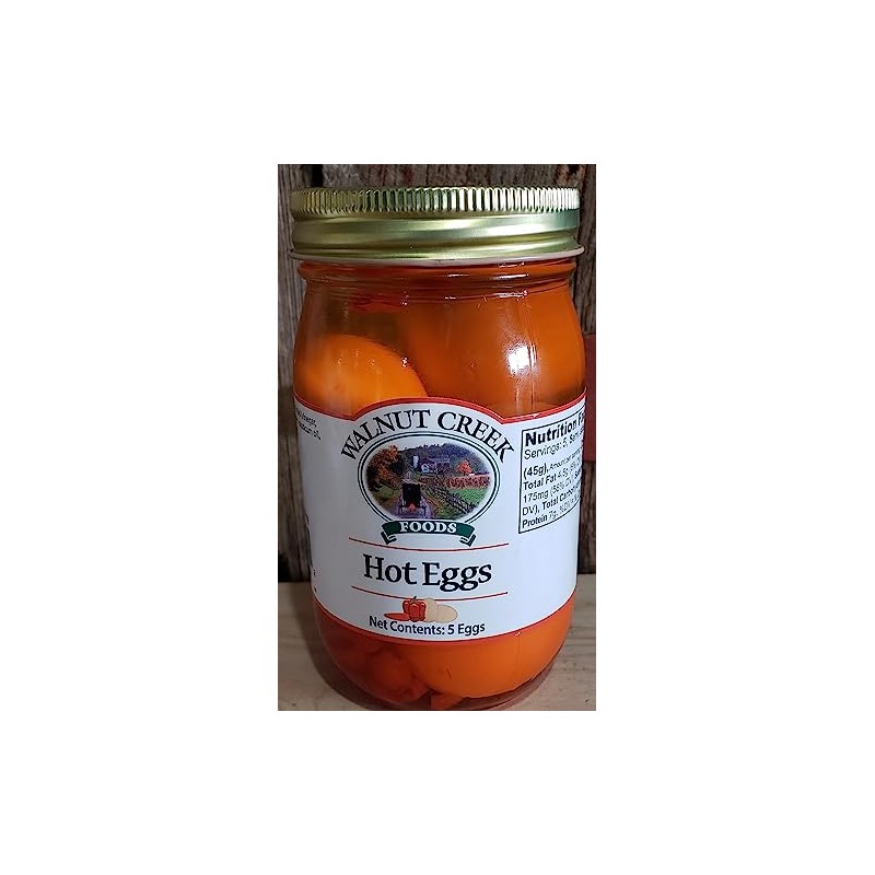Amish Hot PICKLED EGGS 5 eggs
