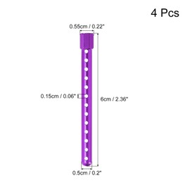 MECCANIXITY 4Pcs RC Car Body Post Mounts Aluminum Alloy Car Shell Column for Crawler Cars 94102 94122 94103 94123 1/10 Scale RC Crawler Car Truck Models (Purple)