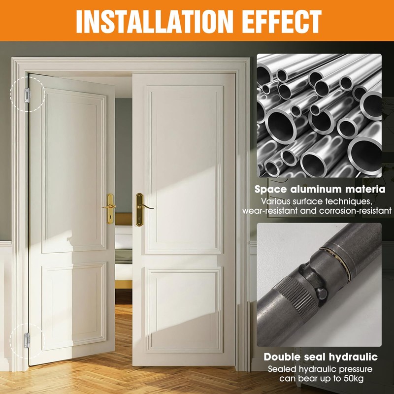 5" Self Closing Door Hinges, Non Mortise Door Hinge, Soft