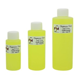 Vanilla Pineapple Fragrance Oil - 3 Bottles 0.17 Fl Oz Glass Roll On (5ml)