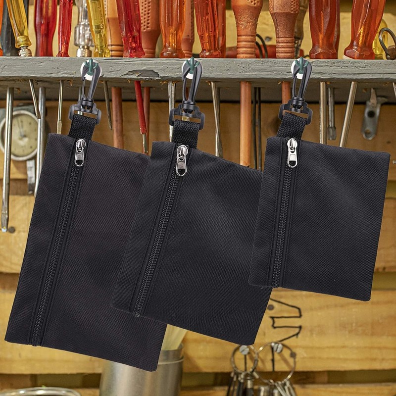 3-Pack Canvas Tool Bags, Tool Bag, Heavy Duty Tool Organiser,