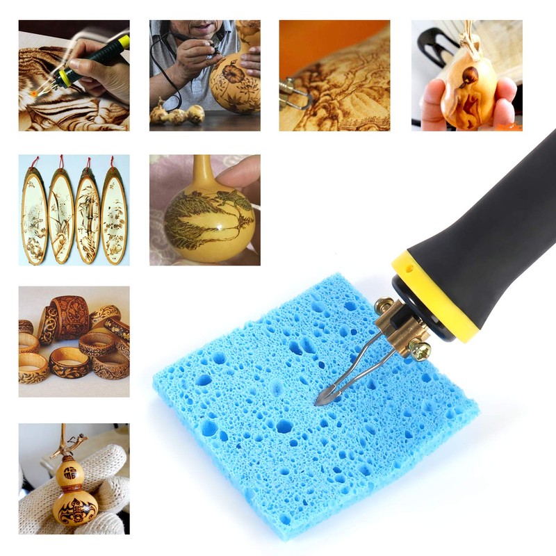 23Pcs Professional Pyrography Tips for 50W Pyrography Machine Replacement Wood