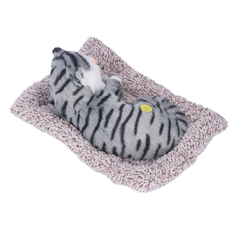 Cat Ornament Simulation Design Vivid Cute Plush Lying Cat with
