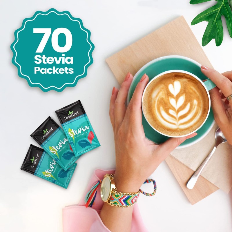 SweetLeaf Stevia Sweetener, 70 packets