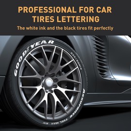 SELEAD Tire Marker White - 8 Pack Paint Pens for Car Tires Lettering, Premium Professional Oil-based Ink, Waterproof Non-Fading Permanent Markers