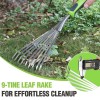 WORKPRO 16" Hand Rake Small Garden Hand Tool for Gardening