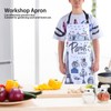 Multifunction Work Apron Adjustable Sleeveless Apron for Garden Cleaning Restaurant