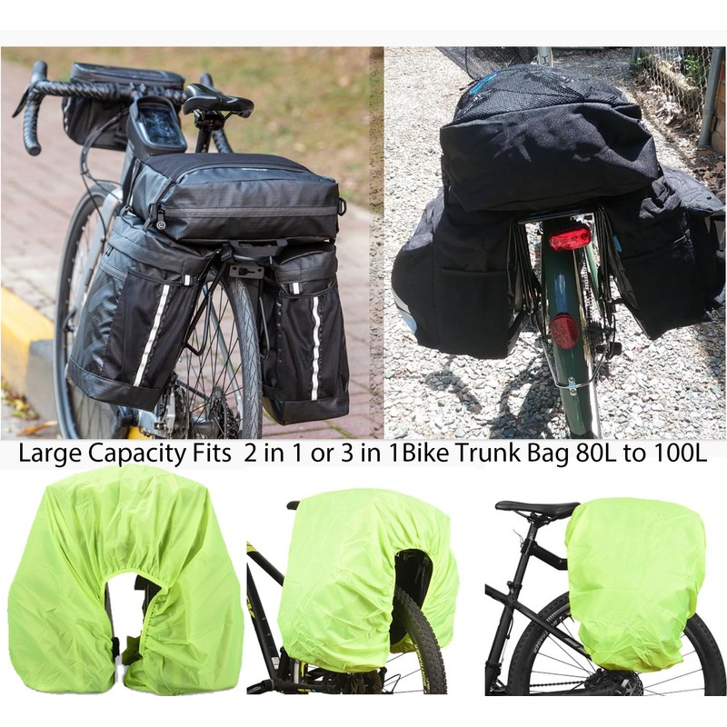 VAOLOAV 80L a 100L - Soporte trasero para bicicleta, cubierta