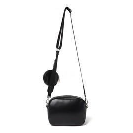 Wigo Women's Circle Square Shoulder with Pouch, Black