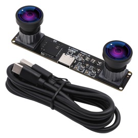 Webcamera_usb 4MP Dual Lens USB Camera Module Synchronization Binocular Webcam Board High Speed 1080P 60fps Lightburn Camera for Laser Engraver Mini UVC USB2.0 Camera for Computer Raspberry Pi