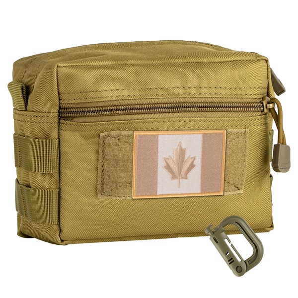 bvya Tactical Molle EDC Pouch Multi-Purpose Admin Pouch Water-Resistant Compact