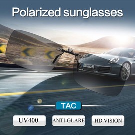 FF FRAZALA Polarized Clip On Sunglasses Rimless Anti Glare UV Protection Sunglasses for Prescription/Myopia Glasses (Dark Green,Medium)