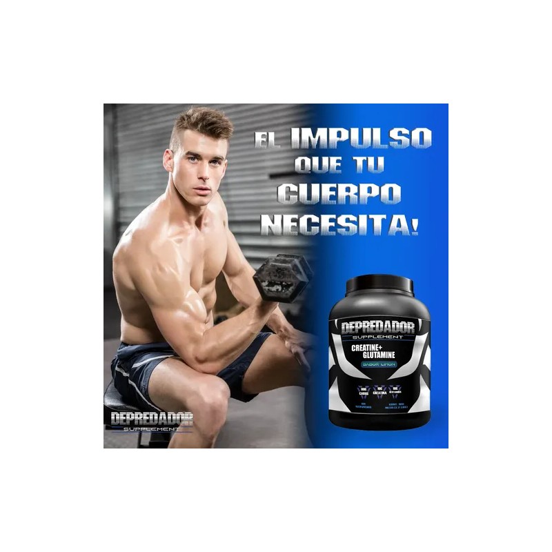 Creatina + Glutamina Depredador 1kg Varios Sabores