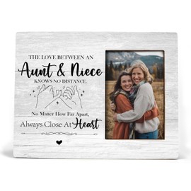 XDFVL Niece Gifts from Auntie, Aunt Picture Frame, Aunt and Niece Gifts, The Love Between an Aunt and Niece, Wall & Tabletop Picture Frames, Photo Frame 4x6