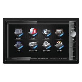 POWER ACOUSTIK PD-650B Double DIN Multimeadia Source with Motorized 6.5-Inch High Definition LCD Touch Screen - Includes BlueTooth