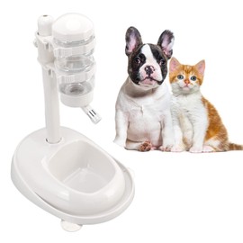PENO Dog Water Feeder Prevent Slip Pet Stand Bowl Water Dispenser Indoor Adjustable Height