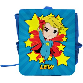 Children's Backpack with Name Levi Case With Superhero Boy Kindergarten Backpack