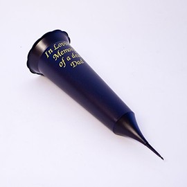 2 x in Loving Memory Dad Vase - Grave/Funeral/Memorial