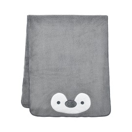 Libuhahato 27921-82 Hair Drying Towel, Animal Penguin (Total Length: Approx. 39.4 inches (100 cm), Absorbent, Quick Drying, Soft
