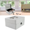 Mini Portable Safe Box, Steel Petty Lockable Money Box with