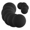 10 Pieces Black Felt Placemat, Double-Sided Round Absorbent Pad, Creative