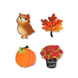 Roeda Brighten Your Life 25032m Hello Fall Set of 4 Assorted Harvest Magnets