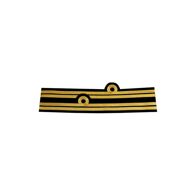 handembroideryuk Royal Navy Lt Lieutenant Rank Wire Cuff Sleeve, Two