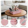 4 Pack Plastic Storage Basket with Handles, Wide Shallow Organizer