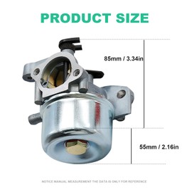 799866 Carb Replacement for Craftsman Gold 6.25 6.75 HP MRS Push Mower 675 190cc Replaces 491588S 790845 with Fuel Filter with Spring with Spark Plug Kit