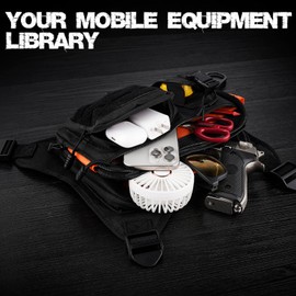 NewBEP Outdoor Sports Chest Bag - Tactical Vest Chest Bags, Ideal Hiking Running Cycling Race Marathon for Women Men